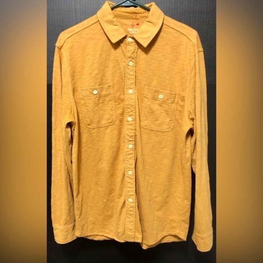 💫True Grit Yellow Maize Button Down Shirt